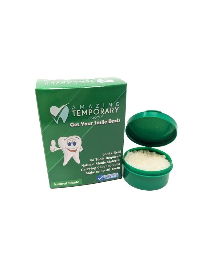 Amazing Temporary Tooth - (Natural Shade) Amazing Temporary Tooth Replacement Kit, Temp Missing Teeth Repair, Available in Natural or Bright Shade - Image 1