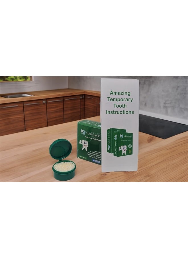Amazing Temporary Tooth - (Natural Shade) Amazing Temporary Tooth Replacement Kit, Temp Missing Teeth Repair, Available in Natural or Bright Shade - Image 1