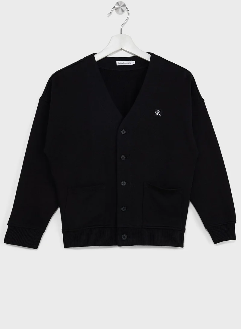 Calvin Klein Jeans Kids Logo Cardigan