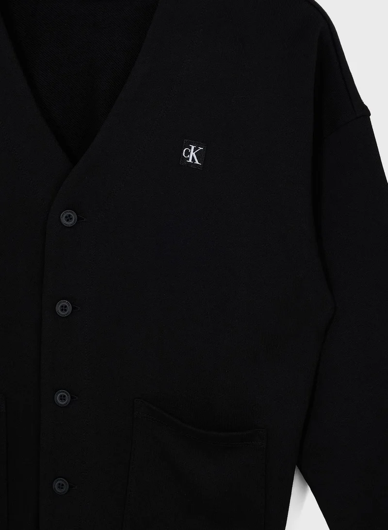 Calvin Klein Jeans Kids Logo Cardigan