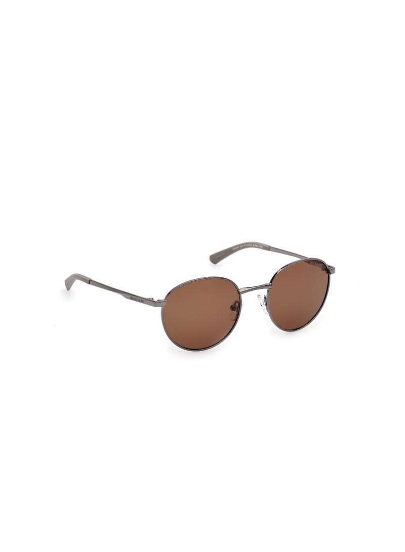 SKECHERS Metal Round Full Rim Men Polarized Sunglass - Image 3