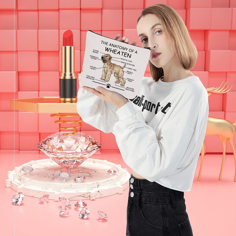 LEVLO Funny Wheaten Terrier Cosmetic Bag - Image 5