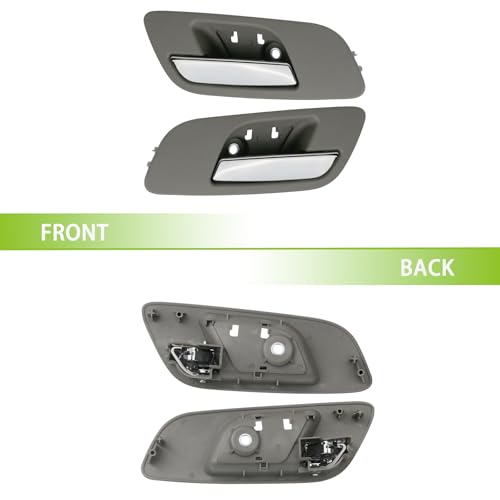 omoZone 2pcs Interior Door Handles Without Hole Front Left &Right Side Gray Titanium Compatible with 2007-2014 Chevrolet Chevy Silverado 1500 2500 3500 Avalanche Suburban Tahoe, GMC Sierra Yukon - Image 5
