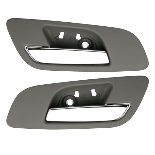 omoZone 2pcs Interior Door Handles Without Hole Front Left &Right Side Gray Titanium Compatible with 2007-2014 Chevrolet Chevy Silverado 1500 2500 3500 Avalanche Suburban Tahoe, GMC Sierra Yukon - Image 1