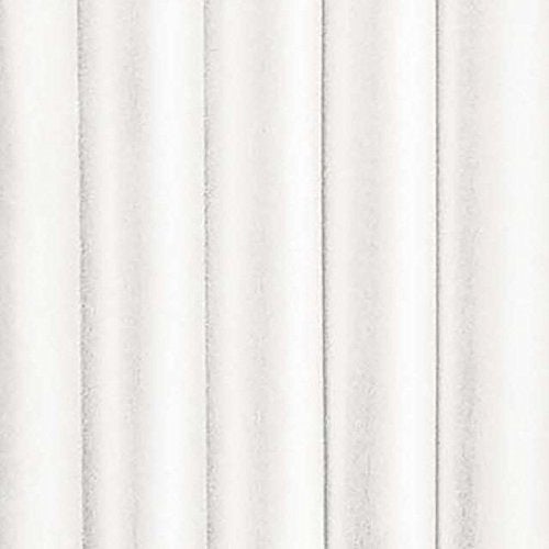 ECLIPSE Kendall Modern Scalloped Valance Rod Pocket Window Curtain for Kitchen or Bathroom  42"" x 18""  White - Image 3