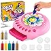 TingingYuli Spin Art Machine for Kids Paint Spinner Art Craft Kit with 36 Artboards 7 Colors Arts and Crafts Painting Set for Boys Girls Ages 412 Birthday Easter Gifts for 6 7 8 9 10 Year OldPink - Image 3