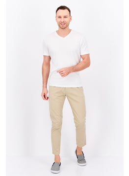 Sorbino Men Regular Fit Solid Straight Leg Pants, Beige  - Image 4