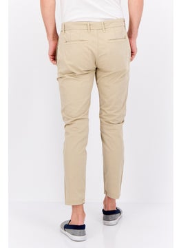 Sorbino Men Regular Fit Solid Straight Leg Pants, Beige  - Image 3