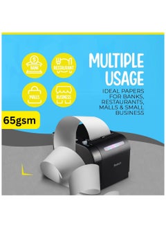 FATI ACCESSORIES 80x80mm Thermal Paper Till Receipt Roll,  50 Rolls Box, EPOS Printer, POS Terminal,(65 Gsm)  - Image 3