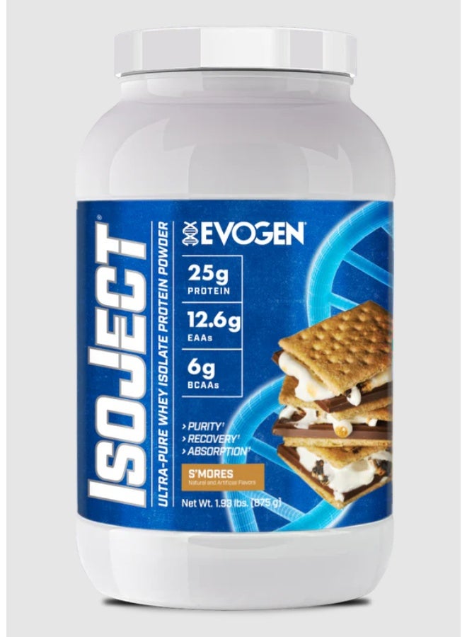general Evogen Nutrition Isoject Protein Smores 25 Servings 875g - Image 1