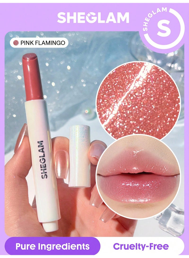 SHEGLAM SG Pout-Perfect Shimmer Lip Plumper - Pink Flamingo - Image 2
