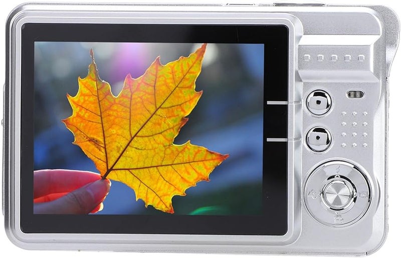 Silver 4K 48MP Autofocus Vlogging Camera 8X Zoom Anti Shake Compact Digital Camera - Image 1