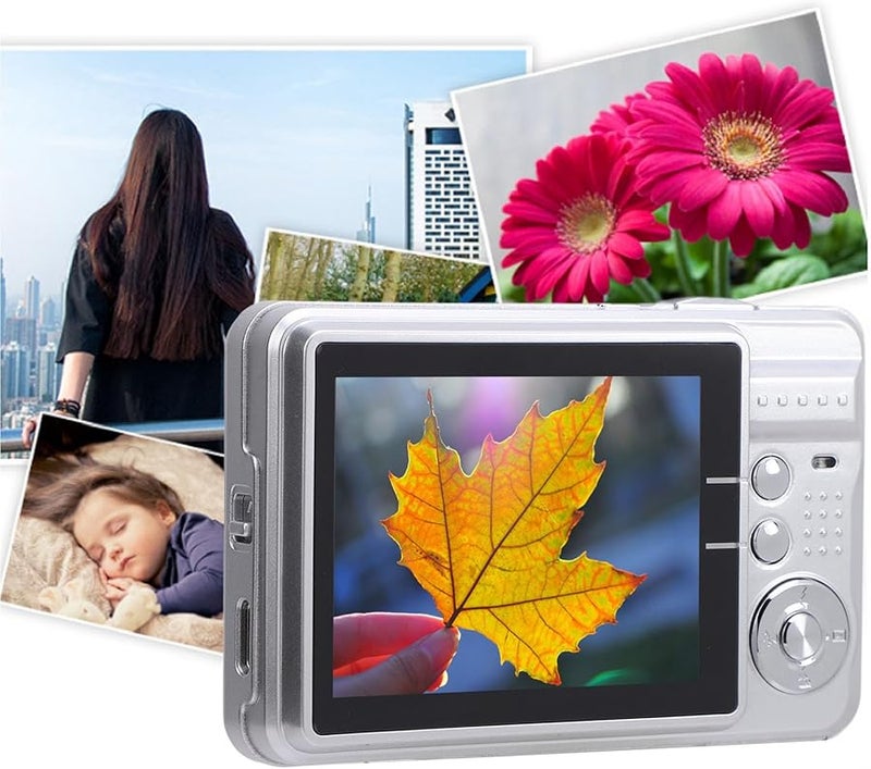 Silver 4K 48MP Autofocus Vlogging Camera 8X Zoom Anti Shake Compact Digital Camera - Image 4