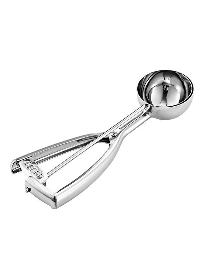 NIBEMINENT Stainless Steel Ice Cream Scoop Silver  - Image 1