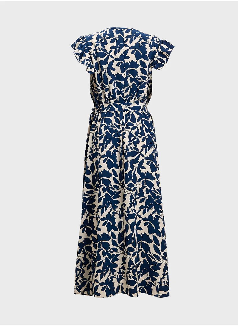 ايلا بلس Monochrome Print Dress