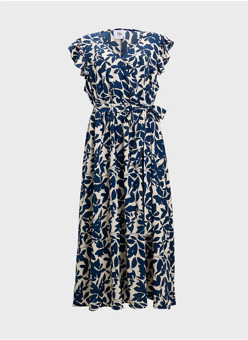 ايلا بلس Monochrome Print Dress