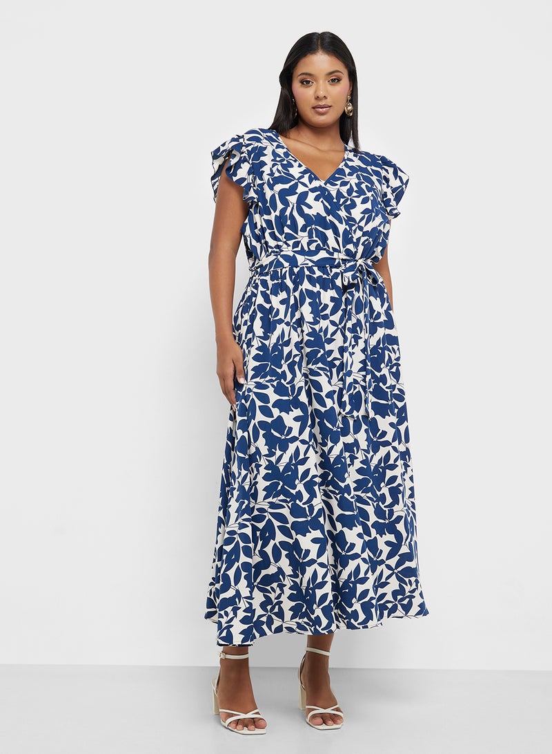 Ella Plus Floral Print Maxi Dress - Image 4