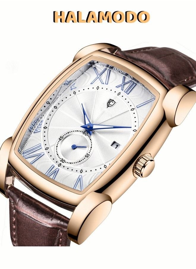 HALAMODO - Square men's business watch - Image 1
