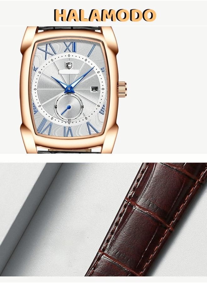 HALAMODO - Square men's business watch - Image 1