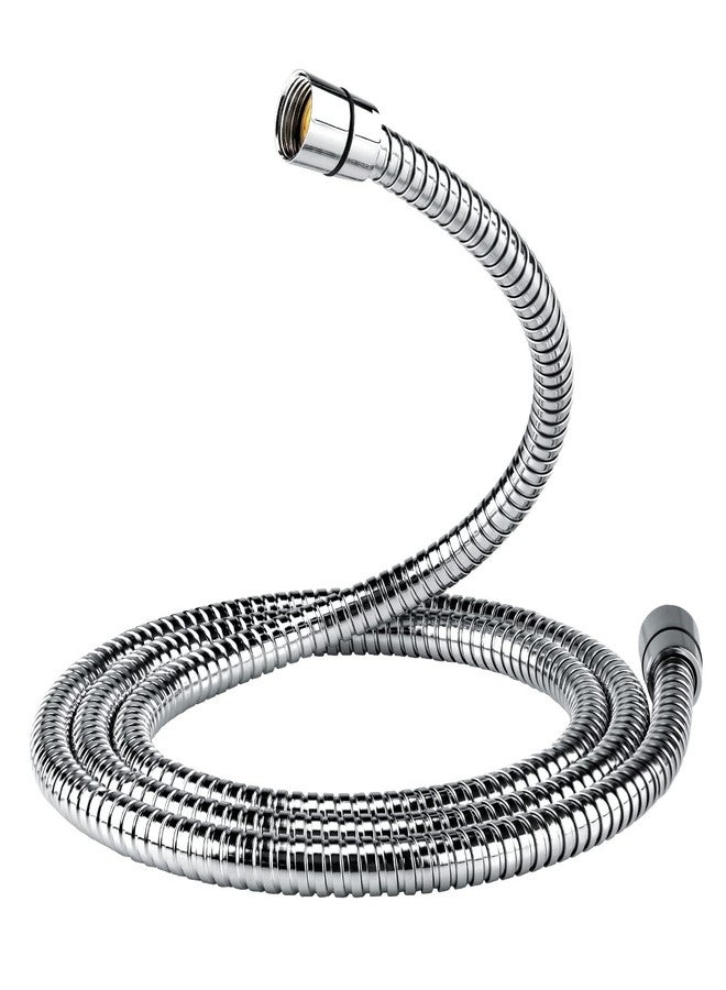 Eisinly Shower Hose, 79 Inches Extra Long Stainless Steel Handheld Shower Head Hose with Brass Insert and Nut, Durable and Flexible, Chrome - Image 1