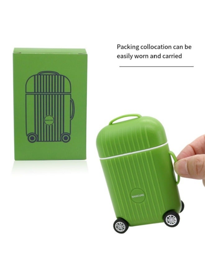 Generic 8 Piece Stainless Steel Nail Clippers Mini Luggage Nail Clipper Set Renovation Nail Tools Green  - Image 5