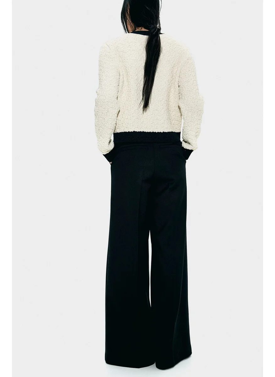 H&M Textured-Knit Cardigan