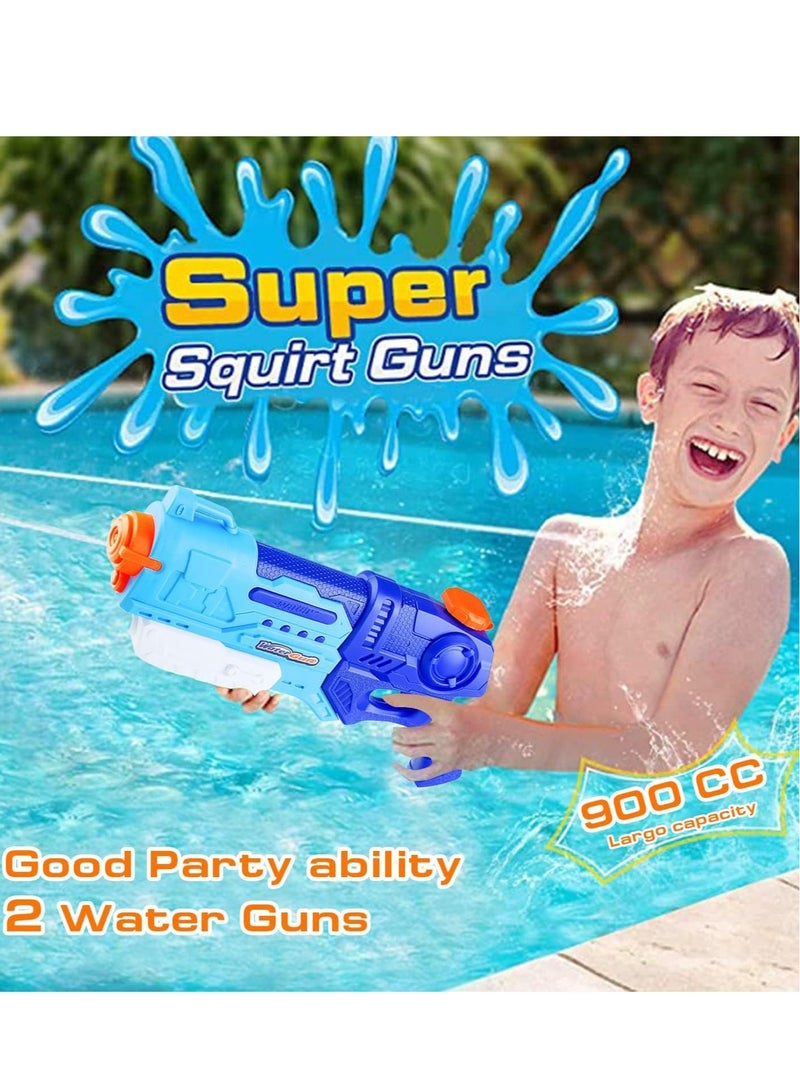 Topyich 2PCS Water Guns Toys,Water Blasters for Kids Adults,Squirt Guns Pool Toys for Boys Girls,Water Pistol Beach Swimming Shooting Toy Outdoor For Summer - Image 4