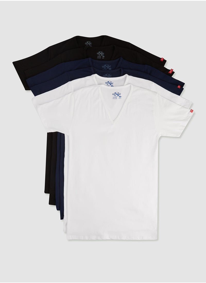COTTONIL - set of 6 Undershirt V nick - Image 1