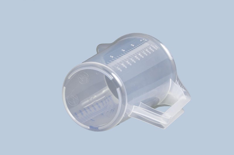 hünersdorff Transparent measuring jug, Plastic, Transparent/Blue, 1 L - Image 5