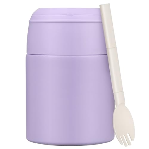 Zenvory 10oz Soup Thermo for Hot Food Kids Insulated Food Jar Container with Spoon Width Mouth Stainless Steel Leak Proof Thermo Lunch Box for School Travel - Image 1