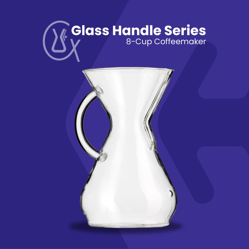 Chemex Pour-Over Glass Coffeemaker - Glass Handle Series - 8-Cup - Exclusive Packaging - Image 2