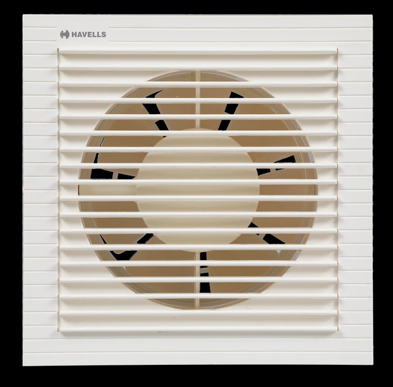 Havells Ventil Air LX 150 mm Exhaust Fan For Kitchen, Bathroom | Speed: 2000 RPM | Air Flow: 275 CMM | 100% Copper Motor | Wattage: 22W |2 Years Manufacturer Warranty (White) - Image 1