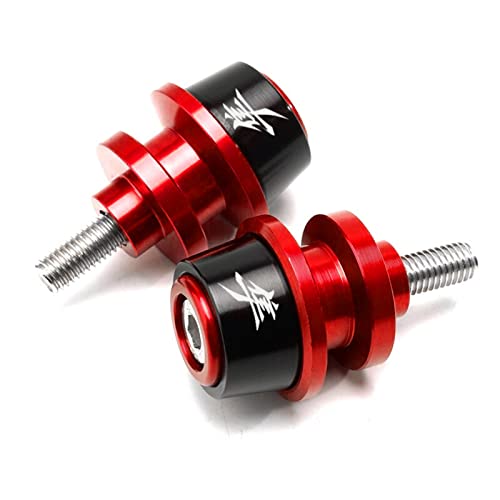 MOWOK Fits For SUZUKI Hayabusa GSX1300R GSX 1300R Gen 3 1999-2021 2022 2023 2024 2025 Accessories Motorcycle M8 Swingarm Spools Slider Stand (Black) (Red) - Image 4