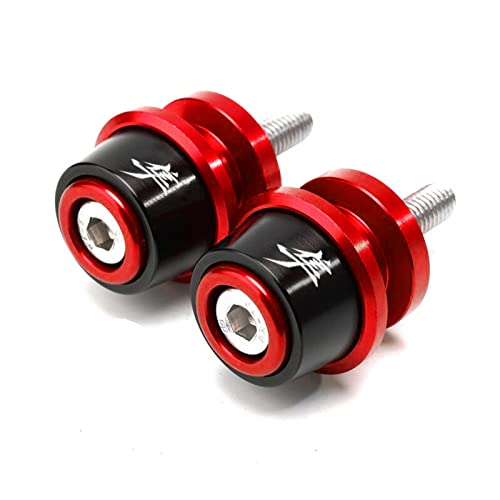 MOWOK Fits For SUZUKI Hayabusa GSX1300R GSX 1300R Gen 3 1999-2021 2022 2023 2024 2025 Accessories Motorcycle M8 Swingarm Spools Slider Stand (Black) (Red) - Image 3