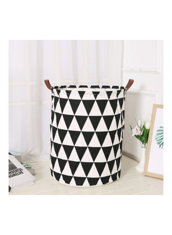 NIBEMINENT Printed Storage Basket Black/White 40x50centimeter - Image 2