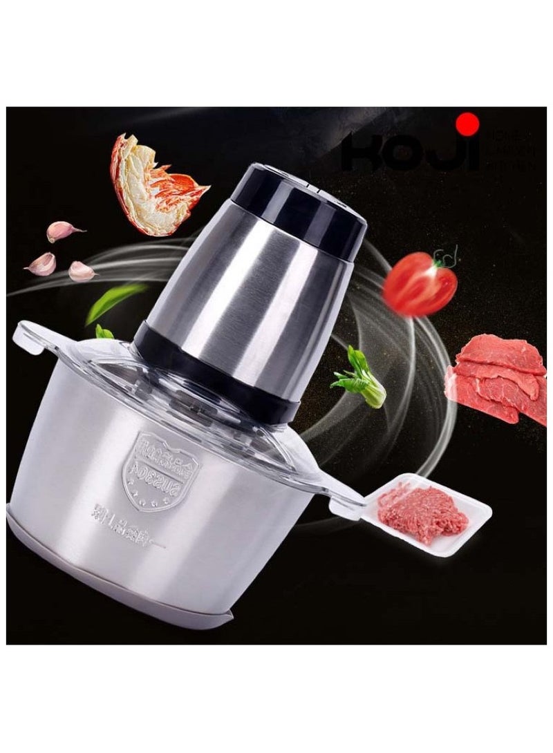5L Stainless Steel Electric Meat Grinder 3 Adjustable Speeds 500W Power  - Image 3