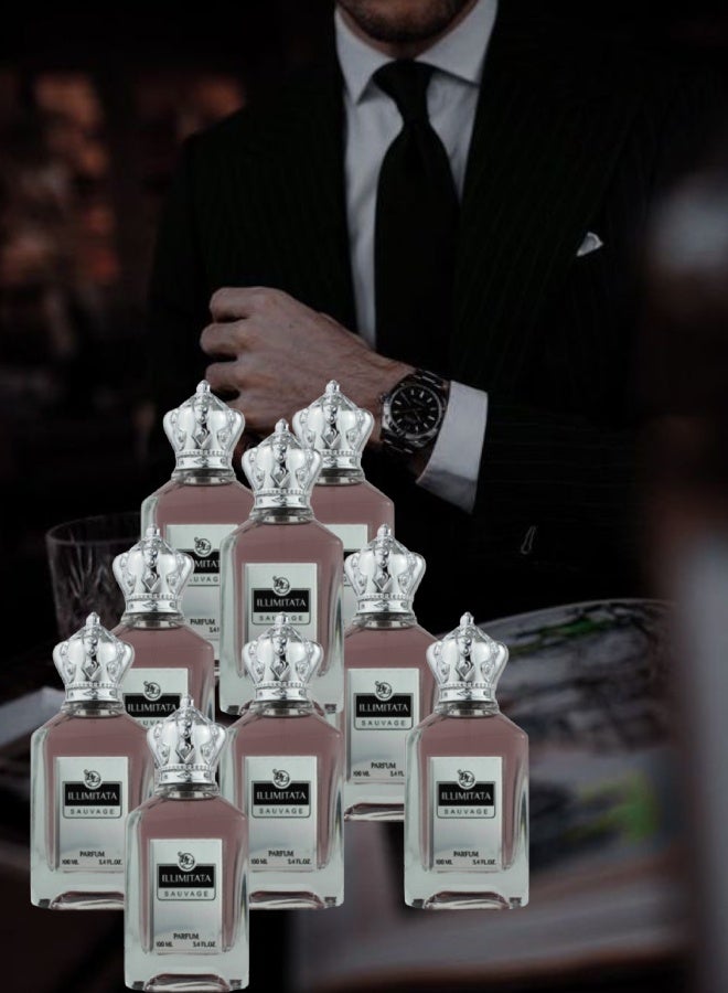 BL 9 Pieces illimitata Sauvage Perfume 100ML - Image 1