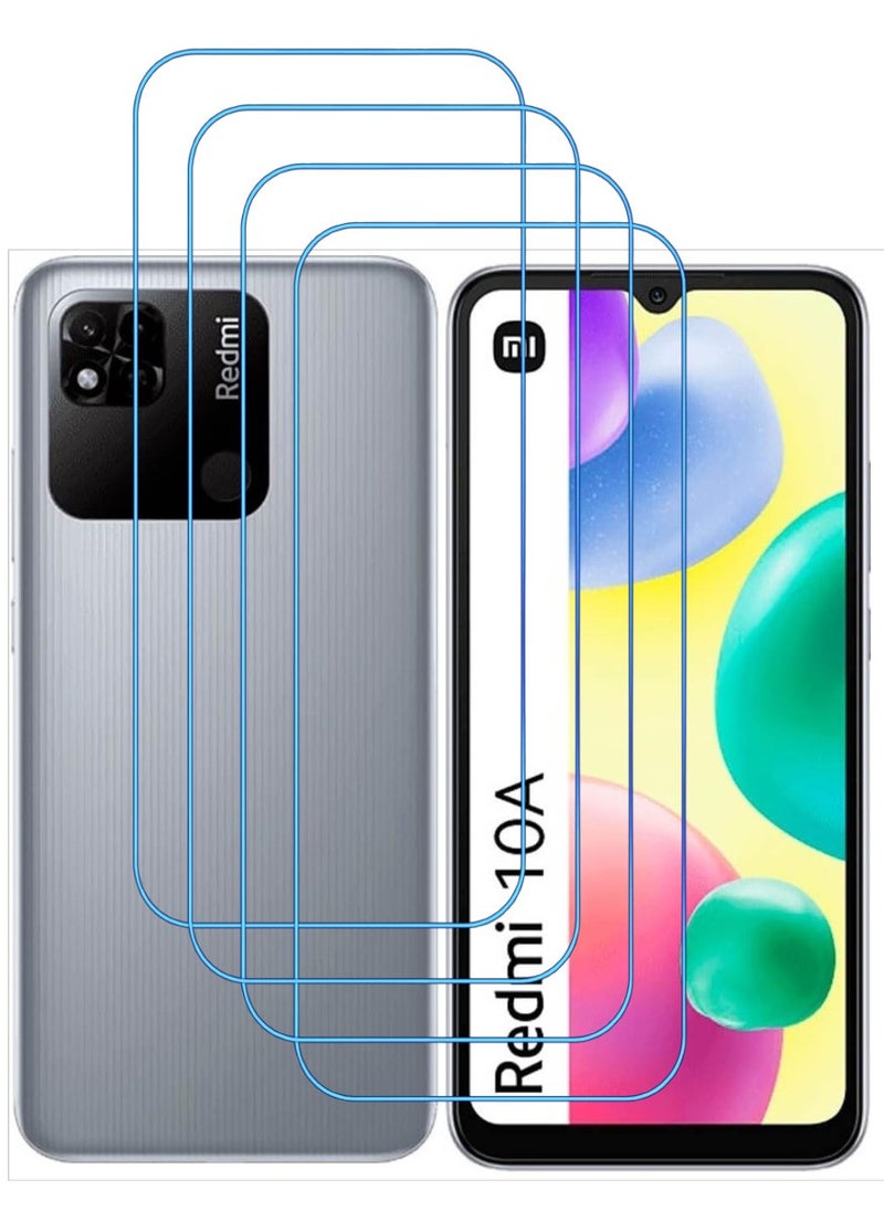 ACLIX 4 Pieces Antistatic ESD Dustproof Premium Quality High Definition Clear Tempered Glass Screen Protector Designed For Xiaomi Redmi 10A - Image 1