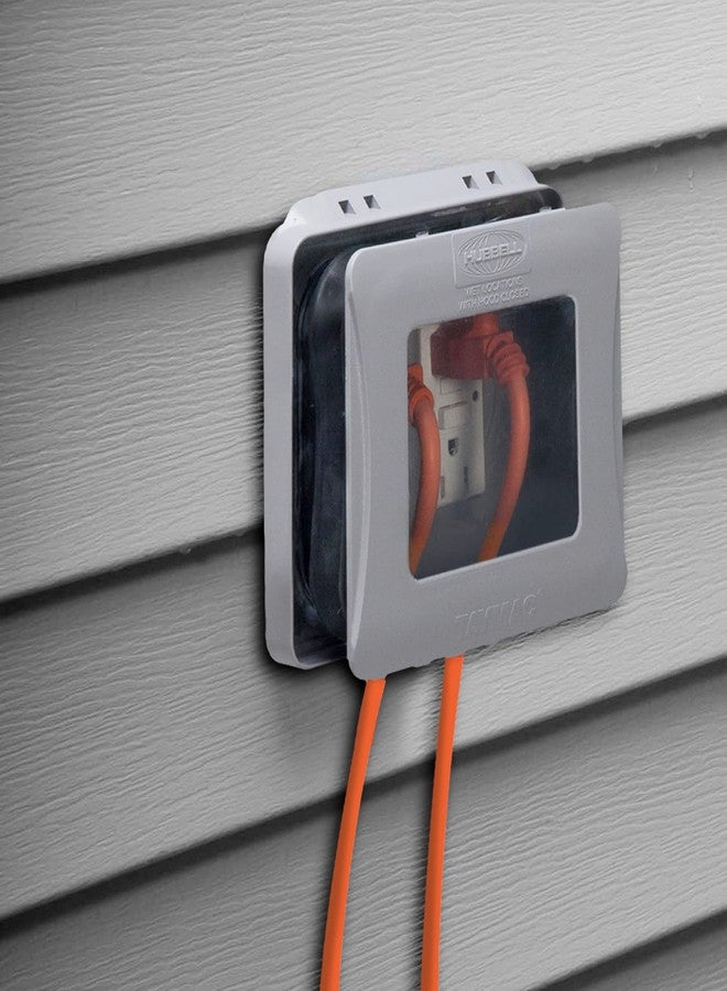 TayMac غطاء TayMac ML2500G ثنائي الفتحات مقاوم للعوامل الجوية وقابل للتوسيع شديد التحمل للاستخدام الفعلي، لون رمادي - Image 2