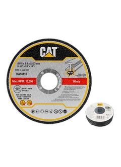 CATERPILLAR CAT DA10118 Abrasive Flat Metal & INOX Cutting Disc Ø115  4.5"  x 3mm 10pcs 