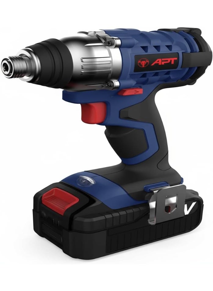 Apt impact driver 1/4" 150 n.m 20v 2 batteries 2.0a.h - Image 4