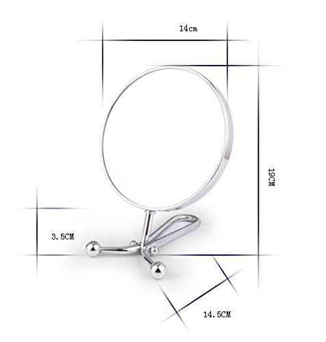 Mia Mia Mirror 10x/1x Magnification, Double-Sided Folding Vanity Mirror, 3 in 1 Handheld + Table + Wall, Silver Polished Chrome Finish, 11.5 Inches L, for Women, Hair Stylists, Cosmetologists, Travel  - Image 5