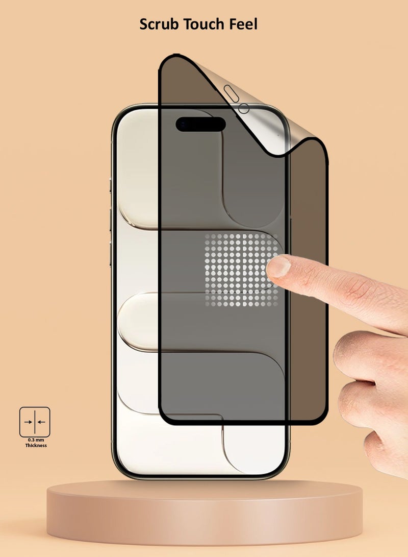 Techie Full Cover Matte Ceramic Privacy Screen Protector for iPhone 17 Air – Anti Fingerprint, Bubble Free Easy Installation - Image 3