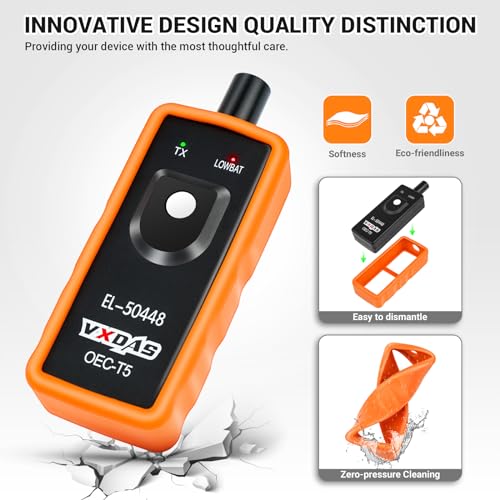 VXDAS EL-50448 TPMS Reset Tool for GM Tire Pressure Monitor Sensor TPMS Relearn Tool for Buick/Chevy/Cadillac Series Vehicles 2024 Edition OEC T5 - Image 3