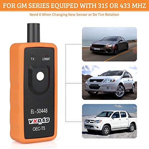 VXDAS EL-50448 TPMS Reset Tool for GM Tire Pressure Monitor Sensor TPMS Relearn Tool for Buick/Chevy/Cadillac Series Vehicles 2024 Edition OEC T5 - Image 4