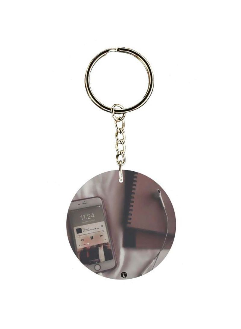 Cartoon Themed Single Sided Keychain