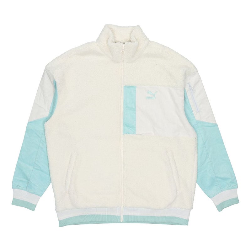 PUMA Retro Sherpa Jacket 'Beige Blue' - Image 1