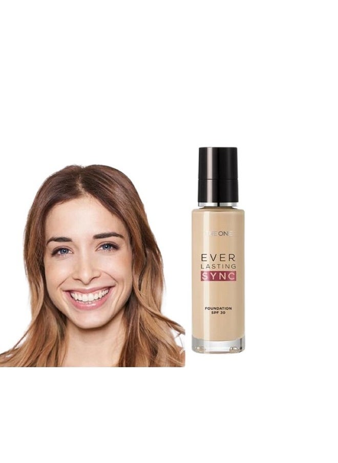 Oriflame Everlasting Sync Foundation Spf 30, 30Ml (Light Rose Cool)  - Image 4