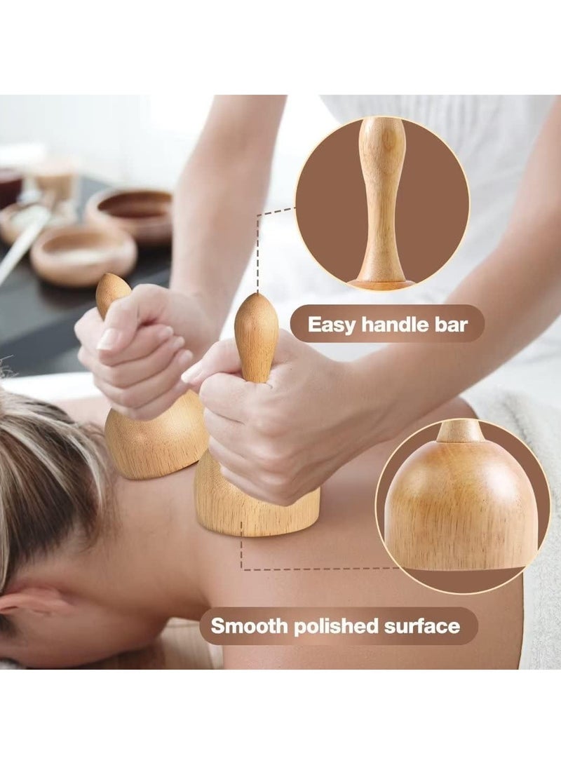 JoyousSto 6 in 1 Wood Therapy Massage Tools Massager Wooden Massager for Body Shaping Massage Tool Set Wood Therapy Tools for Relieving Muscle Pain Body Sculpting Tools Gua Sha - Image 4