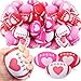MiniInflat 24 Pcs Valentines Day Football Stress Balls 343 Football Squeeze Foam Balls Stress Relief Toys for Valentines Day Party Game Favors Heart Red Rose White Pink - Image 2